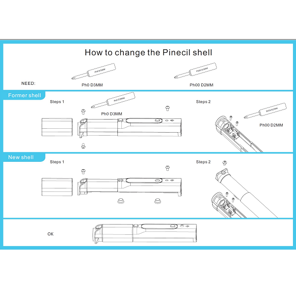 PINECIL Replacement Shell (Clear)