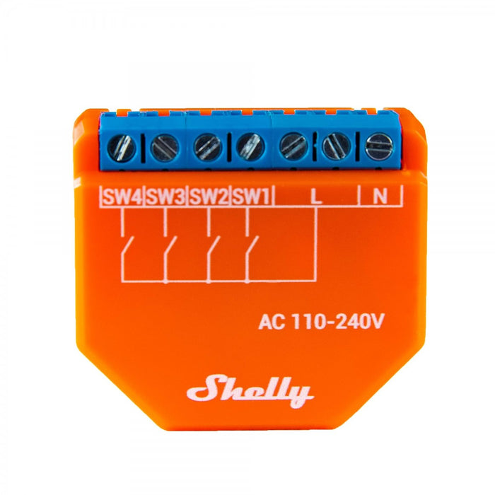 Shelly Plus i4 - WiFi 4 Digital Input Controller