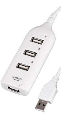 USB2.0 Hub 4-Port White