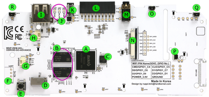 2x 4 Pin Connector for ODROID-GO ADVANCE