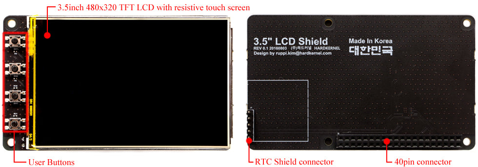 3.5 inch Touchscreen Display Shield