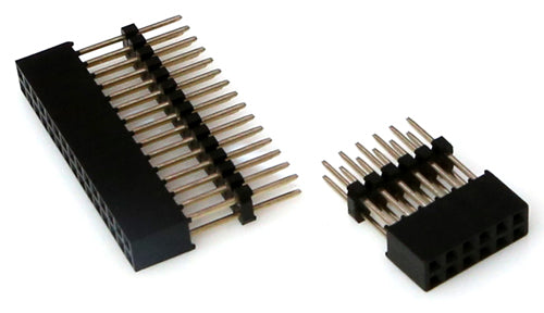 30-pin and 12-pin Dual-Stacking Header Sockets