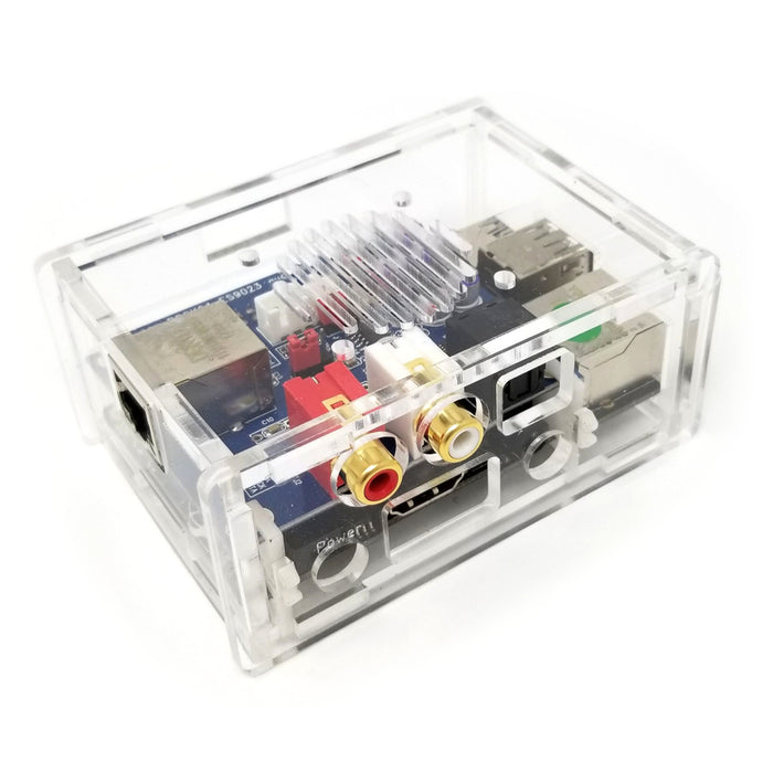 Acrylic Case for Rock64 with DAC - Clear